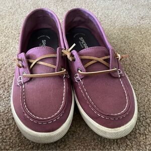 Sperry  Moccasins in Purple and Tan